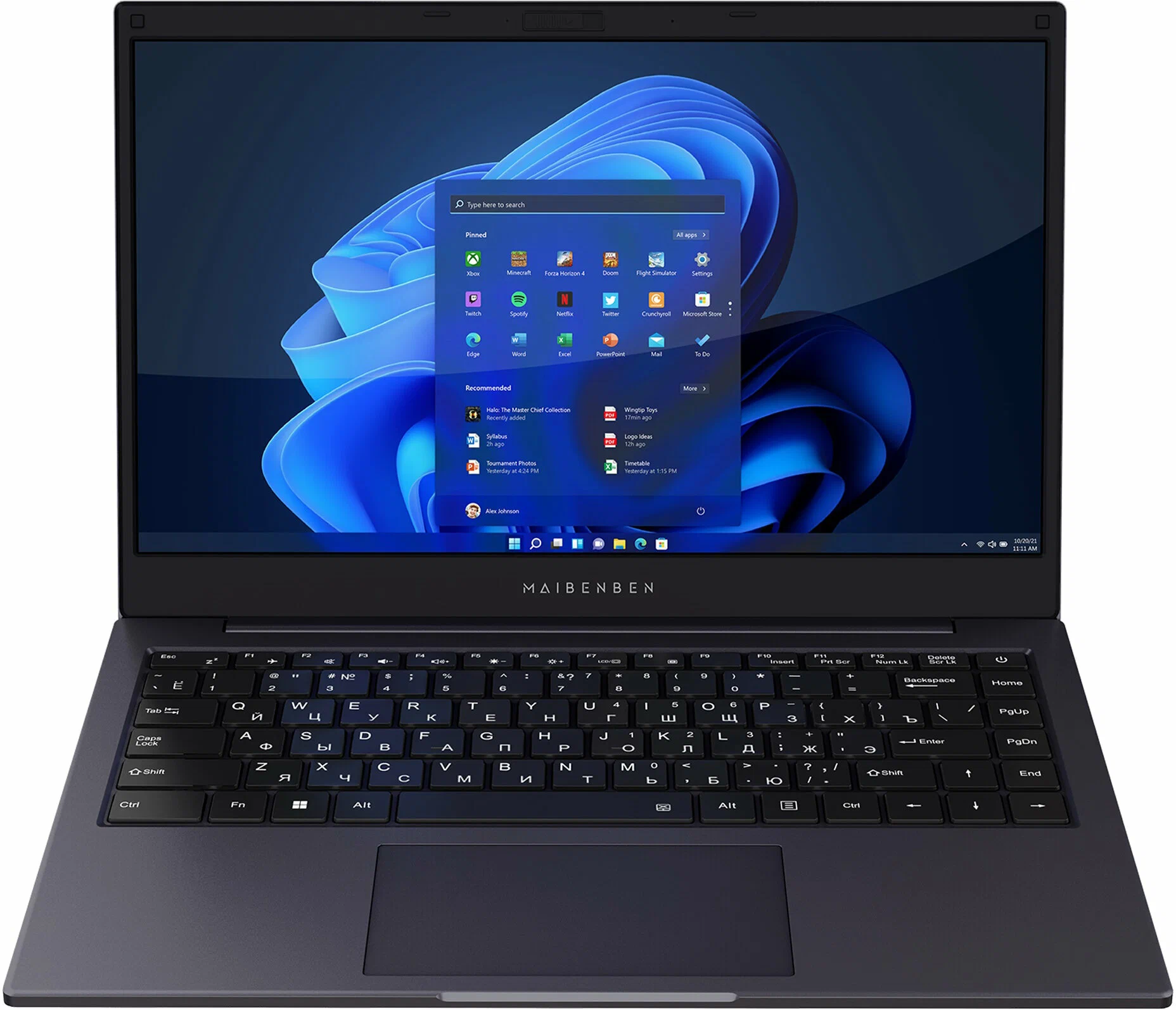 картинка Ноутбук Maibenben Smart S14A-iN10UM 14''(1920x1080) IPS/  N100 /  8Gb/  512Gb/  Intel UHD/  BT / WiFi/  38 Втч/  Linux/  1.45 кг/  синий (S14A-iN10UMB1SLURE0) от магазина КомпьютерЦентр