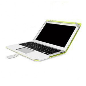 картинка Чехол Capdase Protective Case Folio Dot White/ Green for MacBook Air 11'' 2010/ 2011 (SLAPBA11-P126) от магазина КомпьютерЦентр