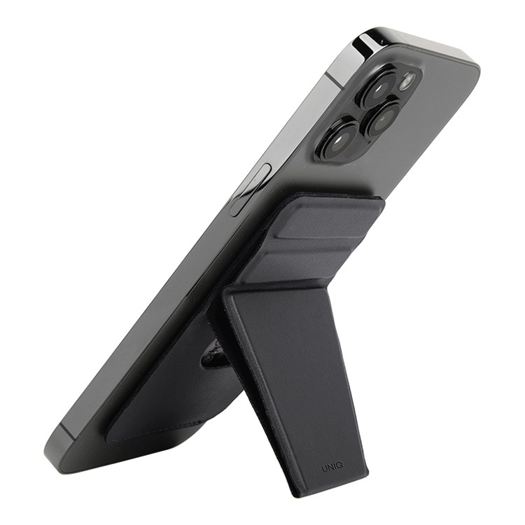 картинка Чехол-подставка и бумажник UNIQ LYFT MagSafe для iPhone, цвет черный (MGSNAPONCH-LYFTBLK) от магазина КомпьютерЦентр