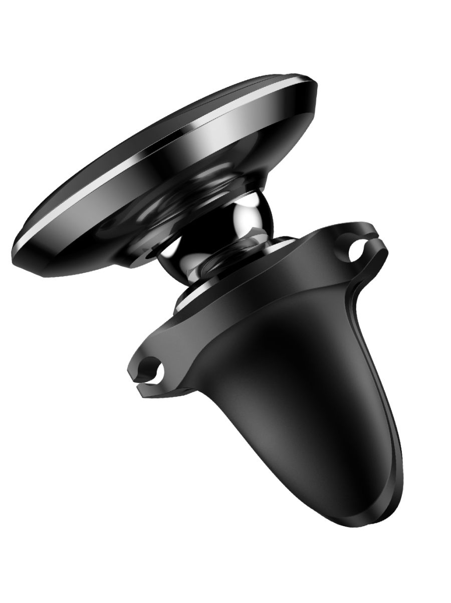 картинка Автодержатель Baseus Magnetic Air Vent Car Mount Holder with cable clip Black от магазина КомпьютерЦентр