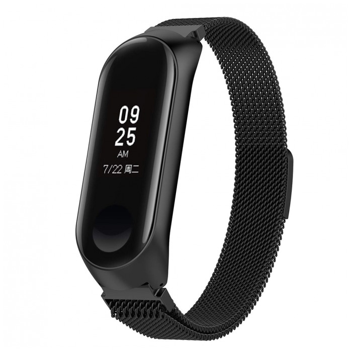 картинка Ремешок Xiaomi Mi Band 4 ''Mi Fit'' Milanese Black от магазина КомпьютерЦентр