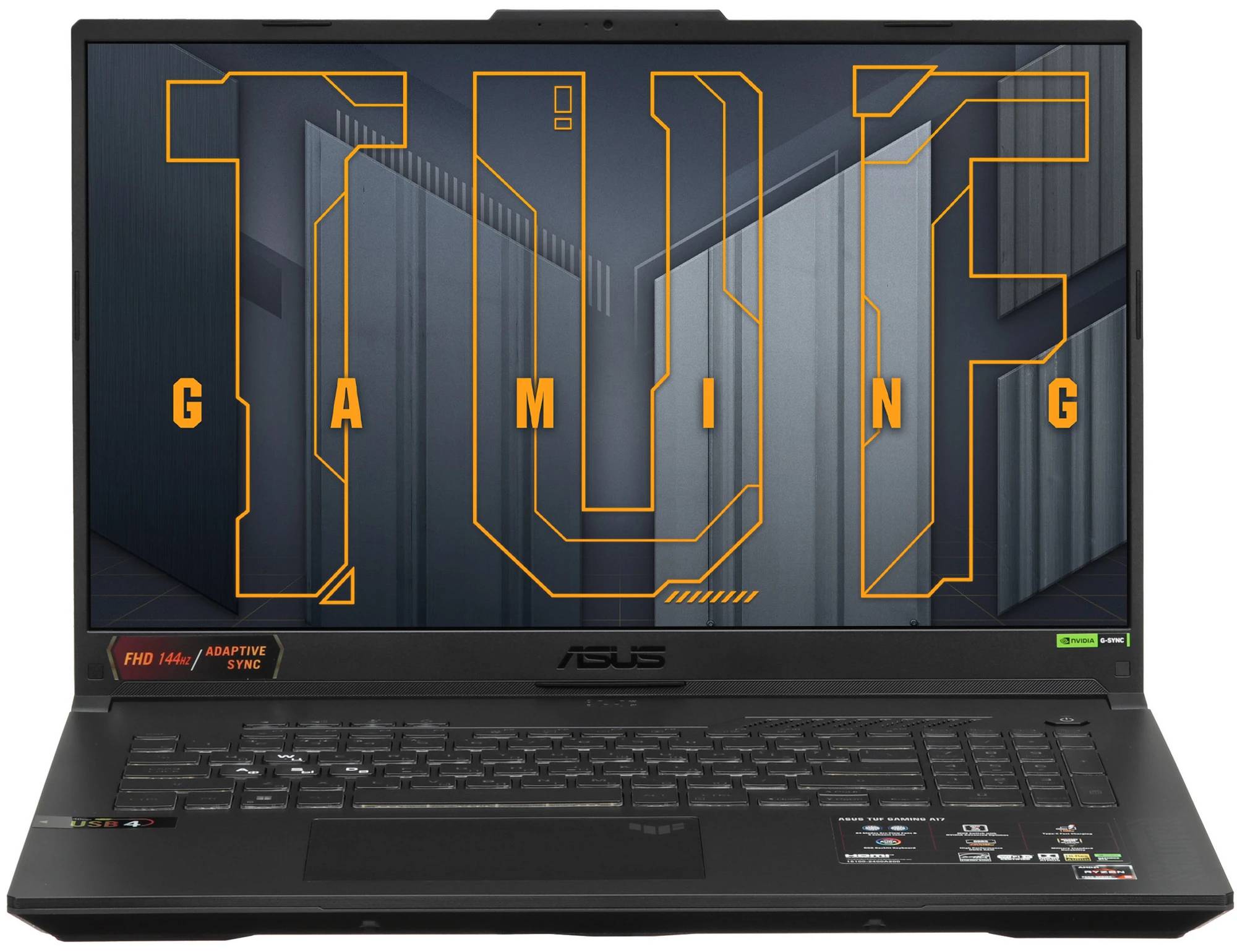 картинка Ноутбук ASUS TUF Gaming A17 FA707NU-HX052 17.3'' IPS FHD IPS)/  Ryzen5 7535HS/  16Gb DDR5/  1Tb SSD/  RTX 4050/  DOS/  Mecha Gray от магазина КомпьютерЦентр