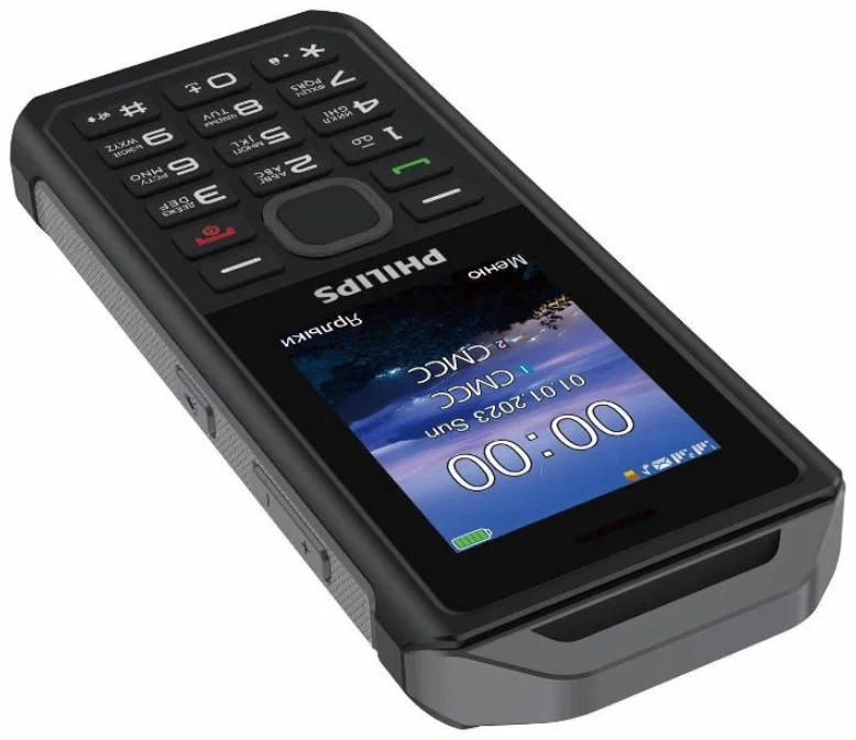картинка Телефон мобильный Philips E2317 2.4'' Black от магазина КомпьютерЦентр