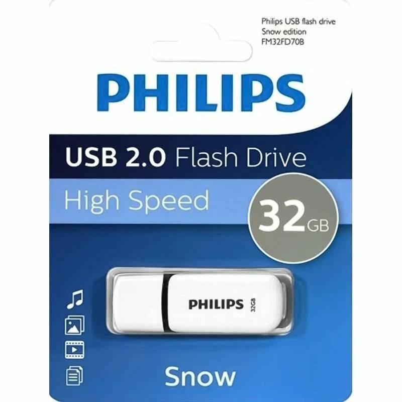картинка USB накопитель 32Gb Philips Snow 2.0 (FM32FD70B/ 97) от магазина КомпьютерЦентр