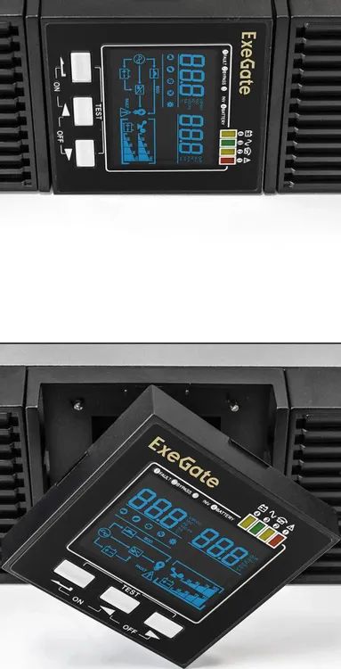 картинка ИБП ExeGate EP285647RUS On-Line PowerExpert ULS-2000.LCD.AVR.C13.USB.RS232.SNMP.2U 2000VA/ 2000W, Black от магазина КомпьютерЦентр