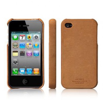 картинка Чехол SGP Leather Grip Vintage Edition Brown for iPhone 4 (SGP06836) от магазина КомпьютерЦентр