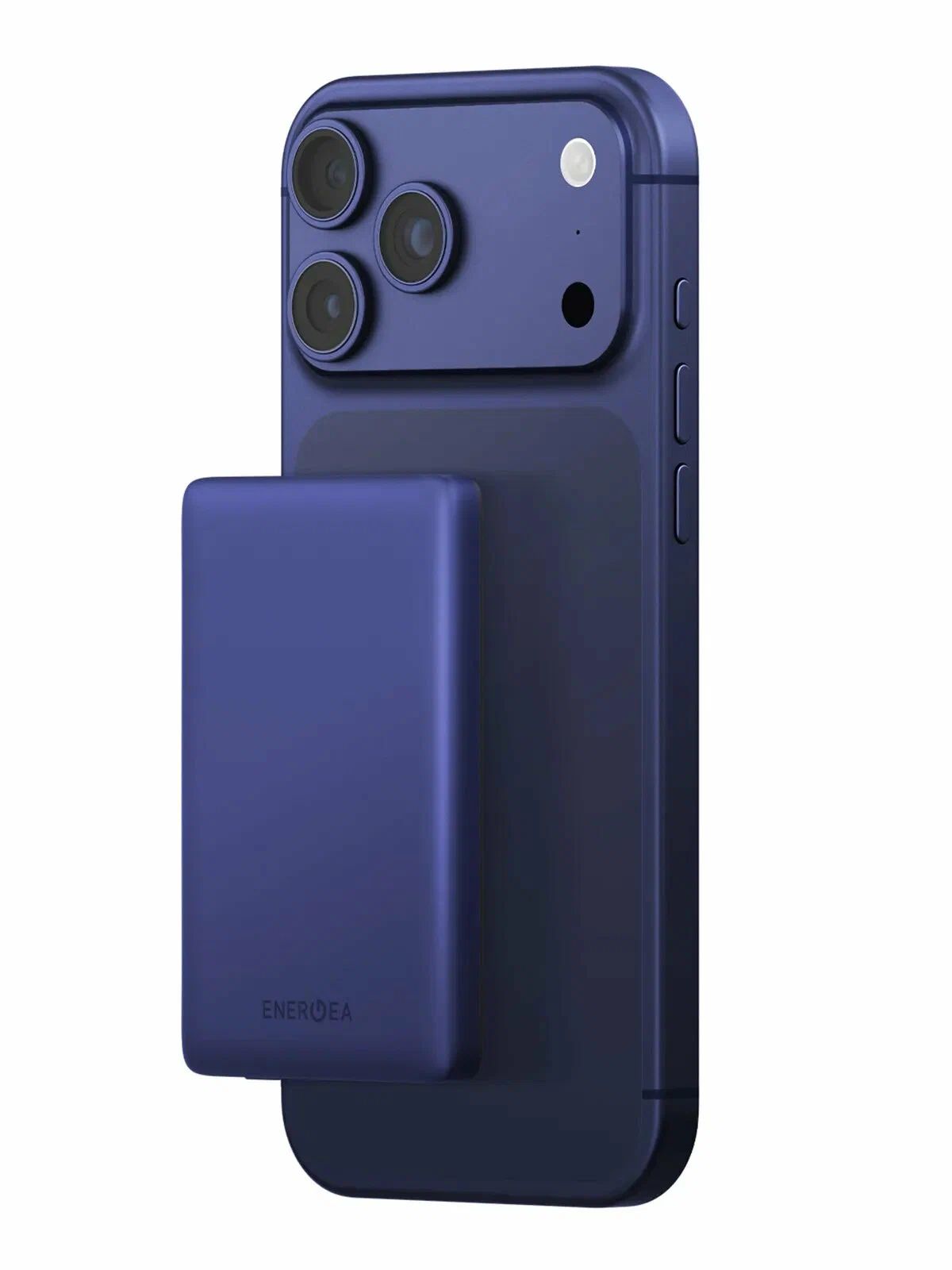 картинка Внешний аккумулятор EnergEA Alupac Mini 5K, 5000 mAh MAGSAFE - синий (Indigo Blue) от магазина КомпьютерЦентр