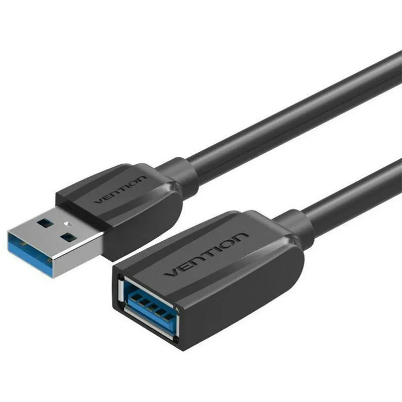 картинка Кабель USB 3.0 A->F 1. м Vention Black Edition (VAS-A45-B100) от магазина КомпьютерЦентр