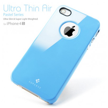 картинка Чехол SGP Ultra Thin Air Pastel Series Tender Blue for iPhone 4/ 4S (SGP08383) от магазина КомпьютерЦентр