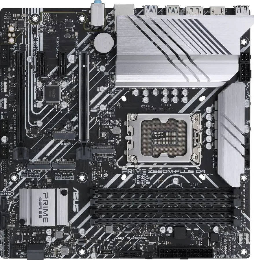 картинка Материнская плата Asus PRIME Z690M-PLUS D4 Soc-1700 4xDDR4 mATX от магазина КомпьютерЦентр
