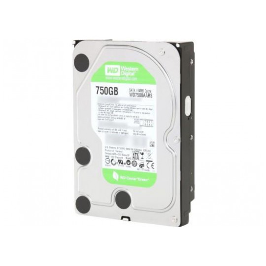 картинка Жесткий диск Western Digital 750Gb Caviar Green 3.5″ 64Mb 5400rpm SATAII (WD7500AARS) от магазина КомпьютерЦентр
