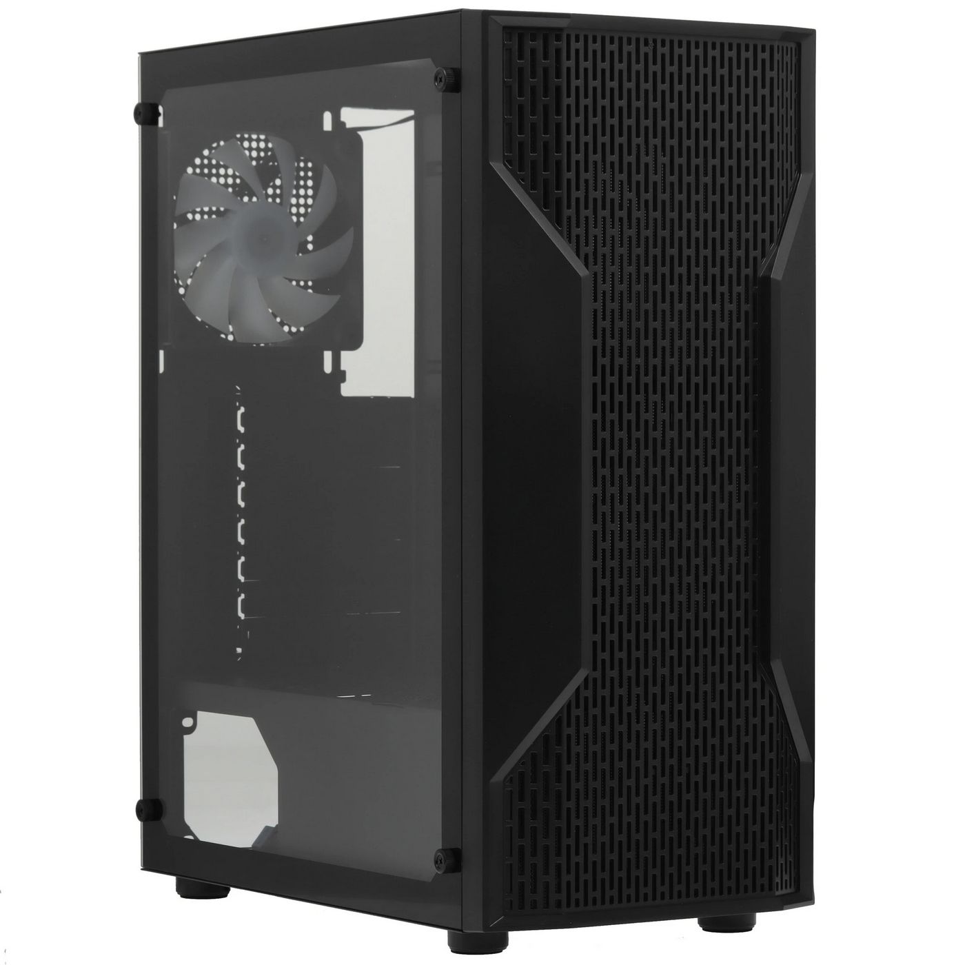 картинка Корпус Cougar Mid Tower MX110 RGB Black, USB 3.0x2, TG, 4xARGB fan, no PSU от магазина КомпьютерЦентр