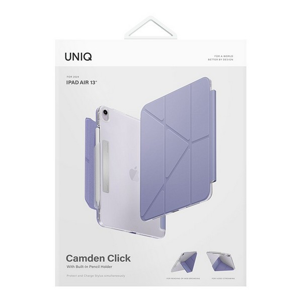 картинка Чехол Uniq CAMDEN для iPad Air 13'' (2024г), цвет фиолетовый (LIGHT VIOLET) (PDA13(2024)-CAMLVIO) от магазина КомпьютерЦентр