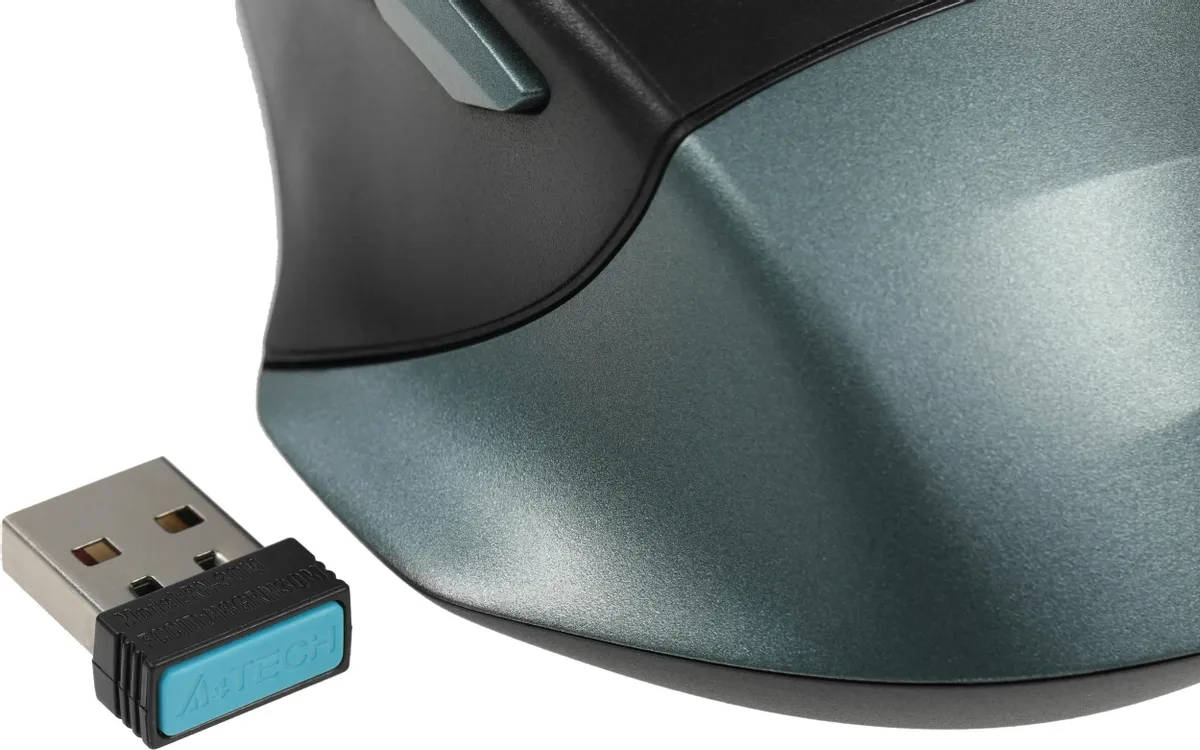картинка Мышь A4Tech Fstyler FB35S темно-зеленый/ черный беспроводная BT/ Radio USB для ноутбука (FB35S USB MIDNIGHT GREEN) от магазина КомпьютерЦентр