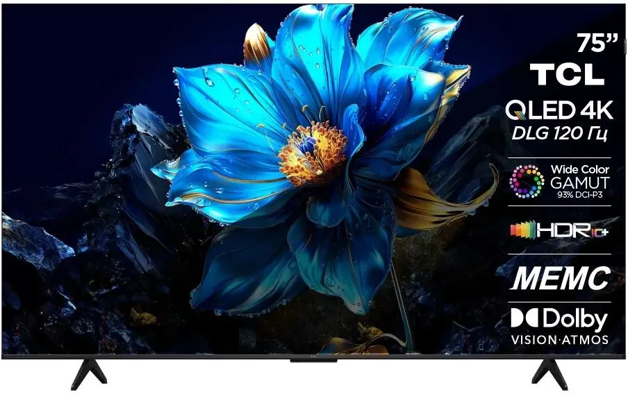 картинка Телевизор TCL 75'' 75P7K 2025 QLED 4K UltraHD, 60 Гц,3840x2160, Smart TV от магазина КомпьютерЦентр