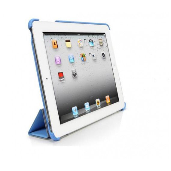 картинка Чехол SGP Leather Case Griff Series Tender Blue for iPad 2 (SGP07696) от магазина КомпьютерЦентр