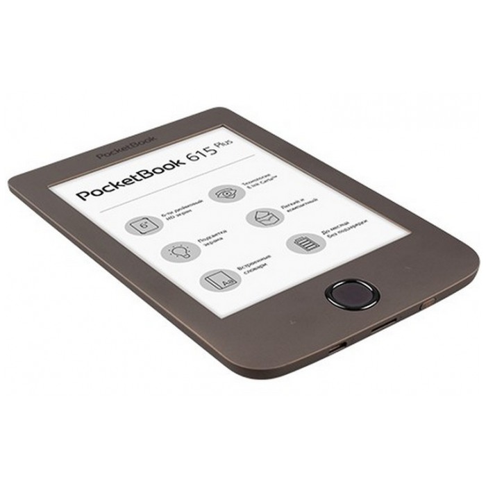 картинка Электронная книга PocketBook 615 Basic Plus Dark Brown (PB615-2-X-CIS) от магазина КомпьютерЦентр