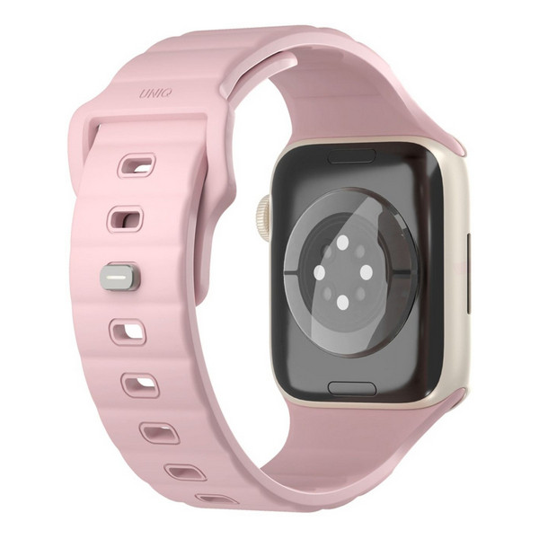 картинка Ремень каучуковый Uniq STRIDE FKM RUBBER для Apple Watch 41/ 40/ 38, PALE PINK (41MM-STRIPPNK) от магазина КомпьютерЦентр