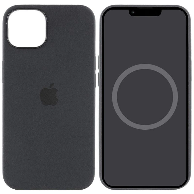 картинка Чехол Silicone case Full with MagSafe (Animation) for iPhone 15, Black от магазина КомпьютерЦентр
