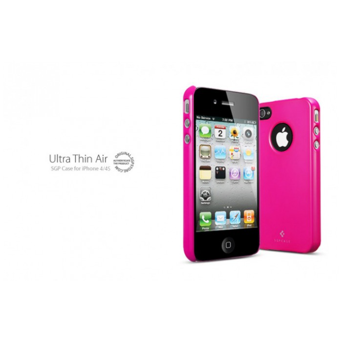 картинка Чехол SGP Ultra Thin Air Vivid Series Fantasia Hot Pink for iPhone 4/ 4S (SGP08381) от магазина КомпьютерЦентр
