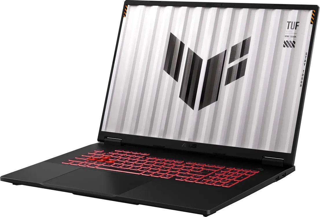 картинка Ноутбук ASUS TUF Gaming A18 (FA808UH-S8052) 18'' IPS (1920x1200) 144Hz/  Ryzen 7 260 3.8ГГц/  16ГБ DDR5/  512ГБ SSD/  GeForce RTX 5050 8 ГБ/  NoOS, серый от магазина КомпьютерЦентр