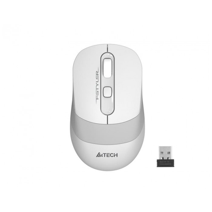 картинка Мышка A4tech Fstyler FG10 Wireless White/ Gray (FG10 WHITE) от магазина КомпьютерЦентр