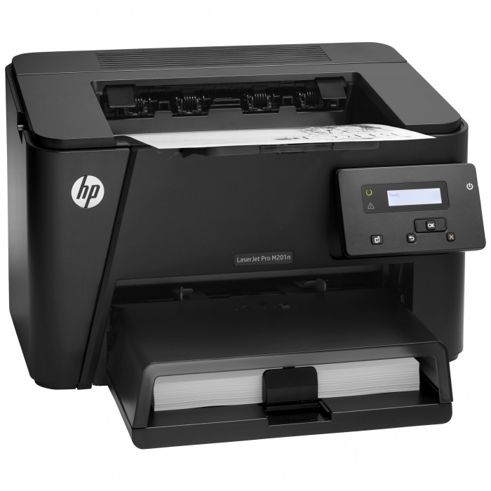 картинка Принтер лазерный HP LaserJet Pro M201n (CF455A) от магазина КомпьютерЦентр