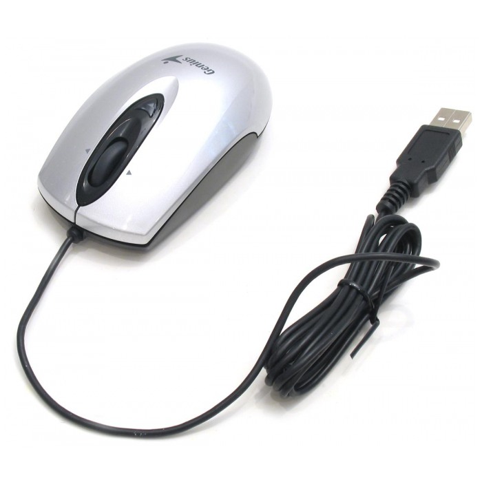 картинка Мышка Genius Traveler 320 Silver USB 4D (31011048100) от магазина КомпьютерЦентр