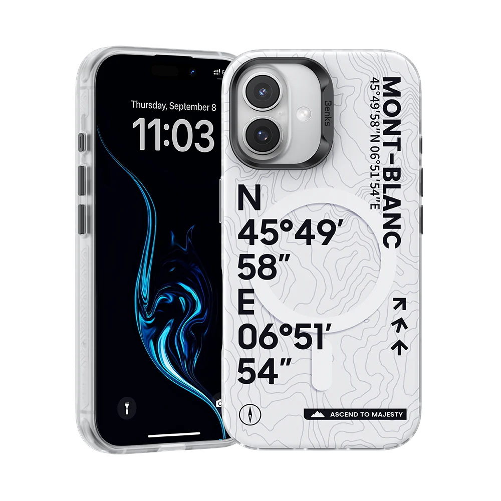 картинка Чехол силиконовый Benks Mt. Blanc Phone Case (MagSafe) для iPhone 16 6.1'' (C.K.QS.AP.CB.0063) от магазина КомпьютерЦентр