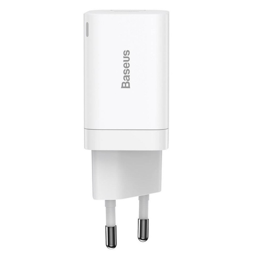 картинка СЗУ Baseus Super Si Pro Quick Charger C+U 30W EU White (CCSUPP-E02) от магазина КомпьютерЦентр