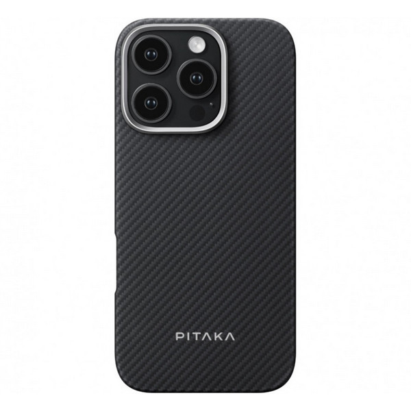 картинка Чехол PITAKA Ultra Slim Case для iPhone 16 Pro 6.3'', Black/ Grey от магазина КомпьютерЦентр