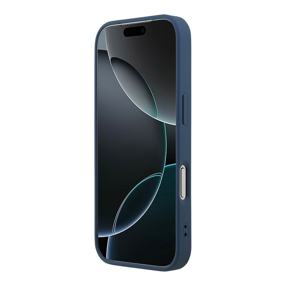 картинка Чехол Guess для iPhone 17 Pro Max PU 4G Stripes Hard Blue (MagSafe) от магазина КомпьютерЦентр