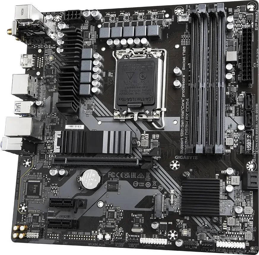картинка Материнская плата Gigabyte B760M DS3H AX DDR4 Soc-1700 от магазина КомпьютерЦентр