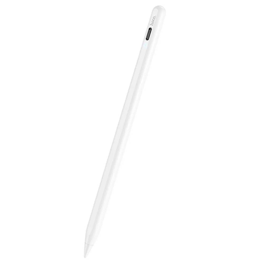 картинка Стилус Hoco GM109 Smooth series active universal capacitive pen white от магазина КомпьютерЦентр