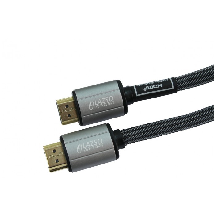 картинка Кабель LAZSO HDMI to HDMI 2.0m Black (WH-111-B) от магазина КомпьютерЦентр
