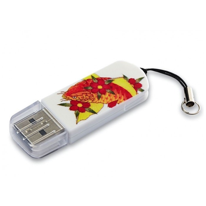 картинка Флешка USB Verbatim 32Gb Mini Tattoo Koi (49897) от магазина КомпьютерЦентр
