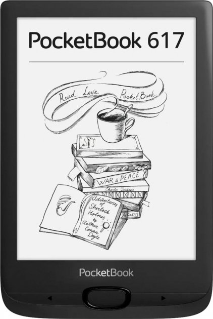 картинка Электронная книга PocketBook 617 1024x758/  E-ink Carta/  8Gb/  Подсветка/  Black (PB617-P-RU) от магазина КомпьютерЦентр