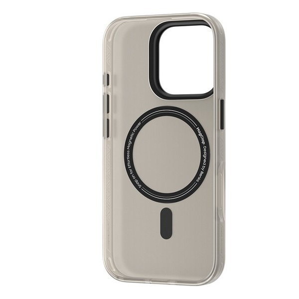 картинка Чехол силиконовый Benks Lucid Armor Case (MagSafe) для iPhone 16 Pro 6.3'', цвет серый (Grey) от магазина КомпьютерЦентр