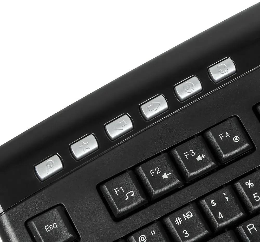 картинка Комплект A4TECH 9200F, беспроводной, черный от магазина КомпьютерЦентр