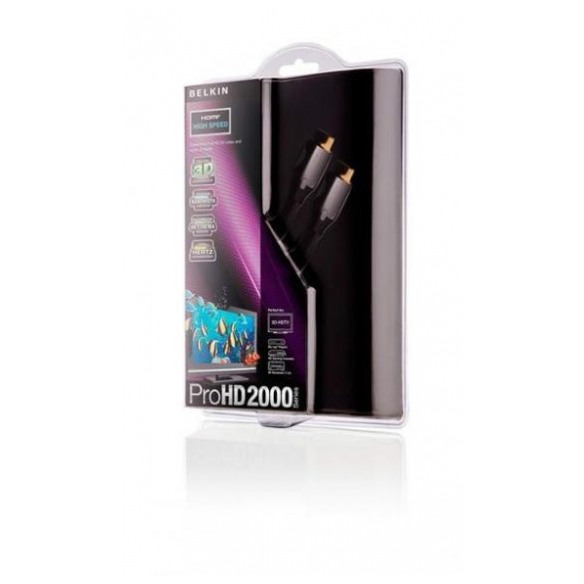 картинка Кабель Belkin HDMI (AM/ AM) High Speed ProHD 2000 4m Black (AV10015QP4M) от магазина КомпьютерЦентр
