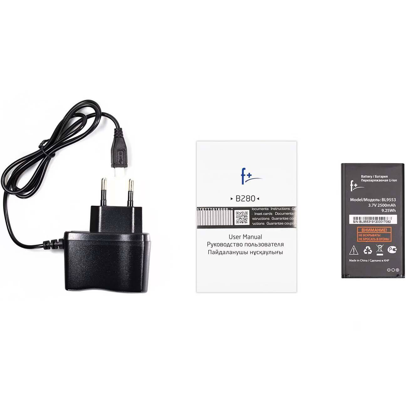картинка Мобильный телефон F+ B280 Dark Grey от магазина КомпьютерЦентр