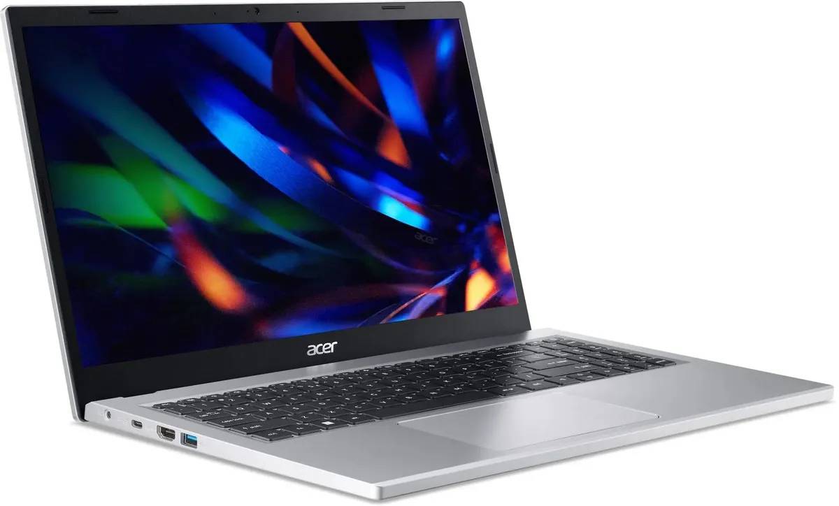 картинка Ноутбук Acer Extensa 15 EX215-33-C8MP 15,6'' IPS FHD/  N100/  8Gb LPDDR5/  SSD 256Gb/  WiFi AX/  Bt 5.1/  noOS/  серебряный (NX.EH6CD.00) от магазина КомпьютерЦентр