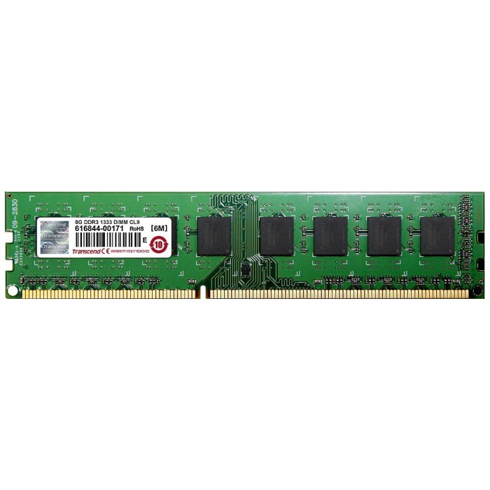 картинка Оперативная память Transcend DIMM DDR3 8Gb 1333MHz PC3-10600 Blister (JM1333KLH-8G) от магазина КомпьютерЦентр