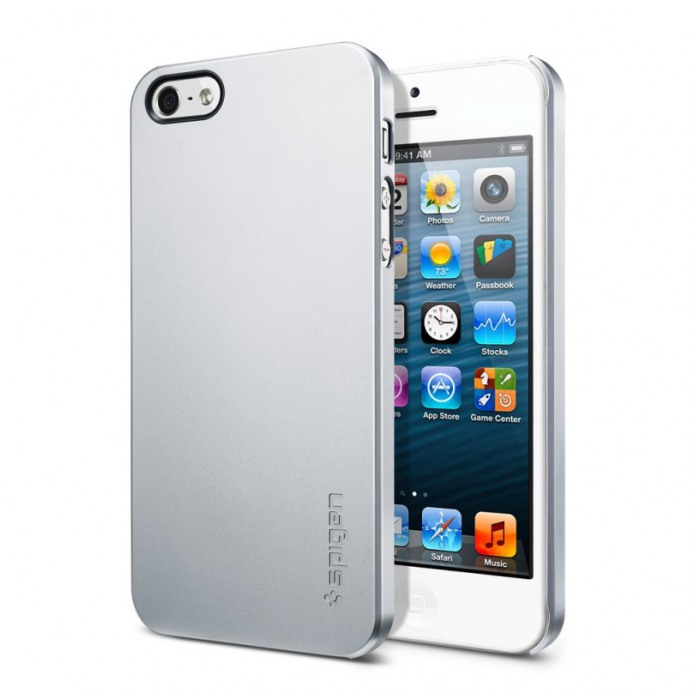 картинка Чехол SGP Case Ultra Thin Air Series Satin Silver for iPhone 5 (SGP09538) от магазина КомпьютерЦентр