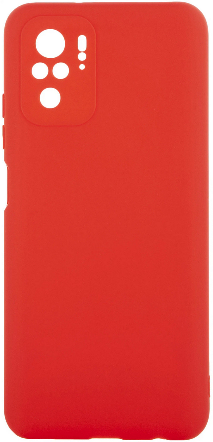 картинка Матовый чехол для Xiaomi Redmi Note 10, Note 10S и Xiaomi POCO M5s красный от магазина КомпьютерЦентр