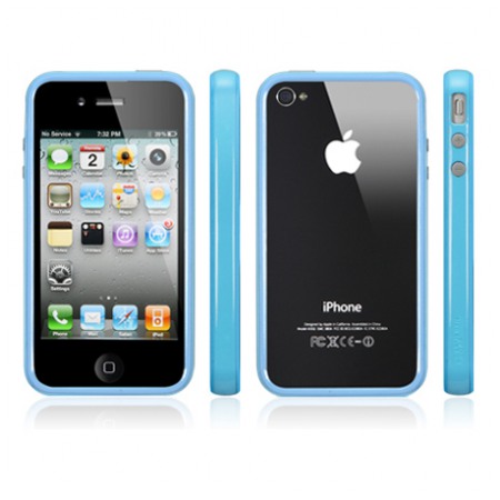 картинка Чехол SGP Case Neo Hybrid-2 EX Series Tender Blue for iPhone 4 (SGP07785) от магазина КомпьютерЦентр