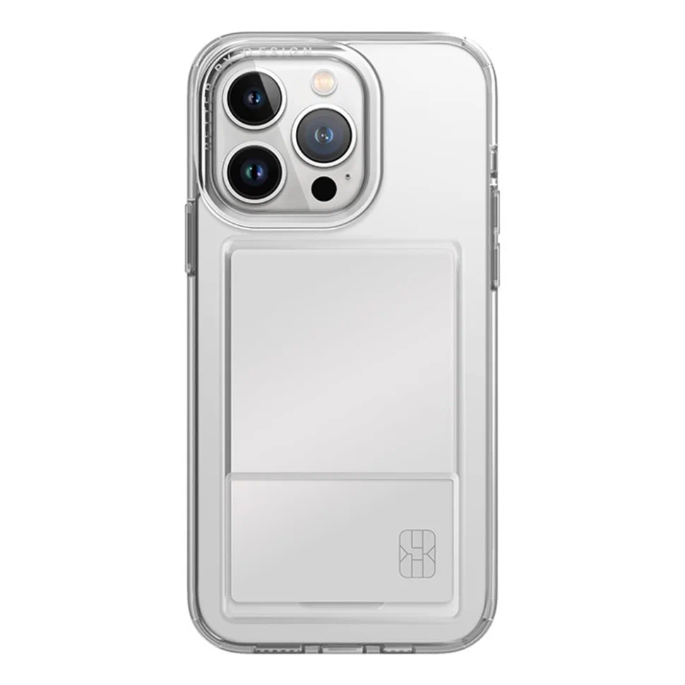 картинка Чехол со слотом под карту Uniq HYBRID AIR FENDER ID для iPhone 15 Pro MAX 6.7 Transparent (IP6.7P(2023)-AFIDTRAN) от магазина КомпьютерЦентр