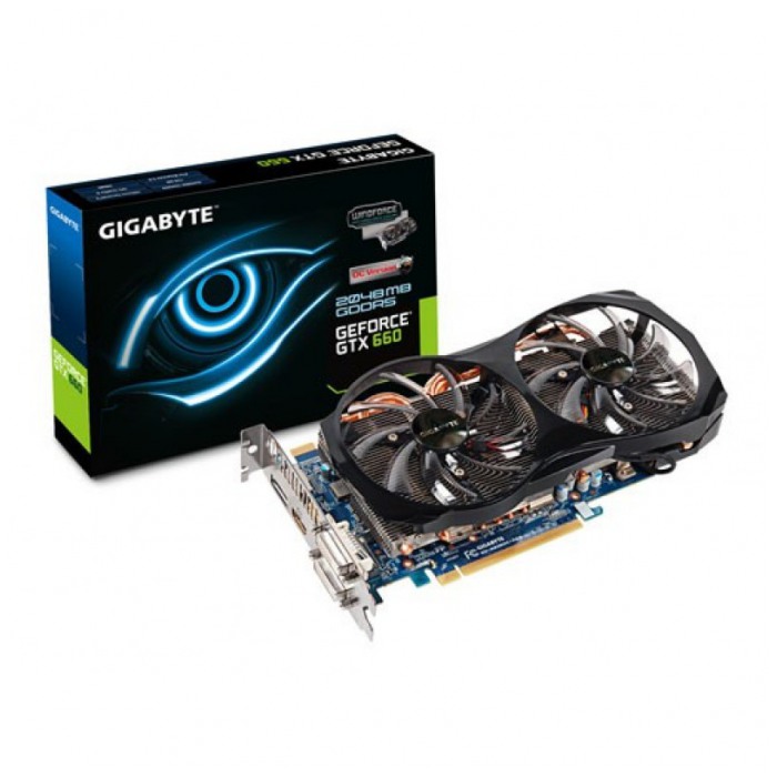 картинка Видеокарта Gigabyte GeForce GTX660 OC 2Gb DDR5 (GV-N660OC-2GD) от магазина КомпьютерЦентр