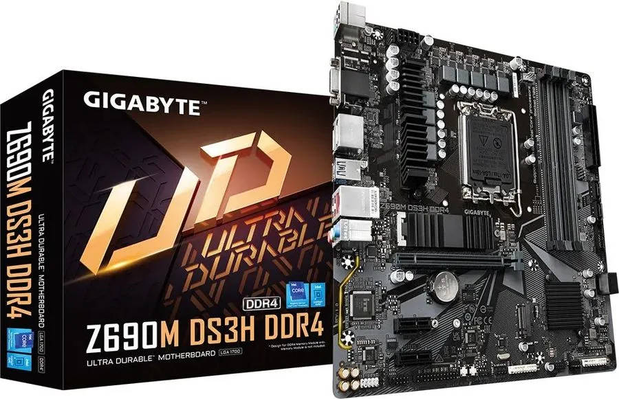 картинка Материнская плата Gigabyte LGA1700 Z690 Z690M DS3H DDR4 mATX от магазина КомпьютерЦентр