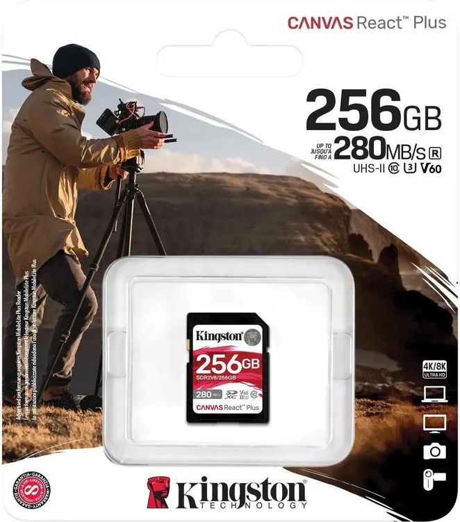 картинка Карта памяти 256Gb SDXC Kingston Canvas Repact Plus w/ o adapter (SDR2V6/ 256GB) от магазина КомпьютерЦентр
